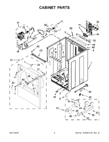 03 - Cabinet Parts parts for Maytag Laundry Center YMEDB835DW3 from AppliancePartsPros.com