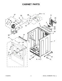 03 - Cabinet Parts parts for Maytag Dryer YMEDB855DC2 from AppliancePartsPros.com