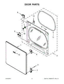 05 - Door Parts parts for Maytag Laundry Center YMEDB855DW3 from AppliancePartsPros.com