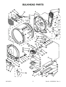 03 - Bulkhead Parts parts for Maytag Dryer YMEDB880BW0 from AppliancePartsPros.com