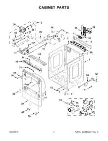 03 - Cabinet Parts parts for Maytag Laundry Center YMEDB955FC0 from AppliancePartsPros.com