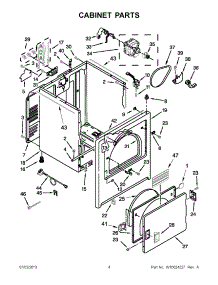 02 - Cabinet Parts parts for Maytag Dryer YMEDC300BW0 from AppliancePartsPros.com