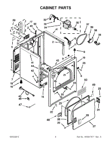 02 - Cabinet Parts parts for Maytag Dryer YMEDC300XW1 from AppliancePartsPros.com