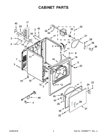 03 - Cabinet Parts parts for Maytag Laundry Center YMEDC555DW1 from AppliancePartsPros.com