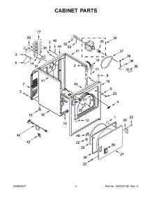 03 - Cabinet Parts parts for Maytag Laundry Center YMEDX6STBW0 from AppliancePartsPros.com