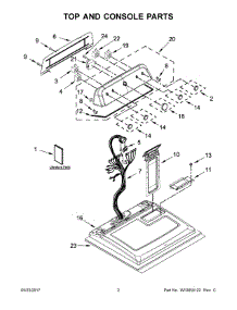 02 - Top And Console Parts parts for Maytag Laundry Center YMEDX6STBW1 from AppliancePartsPros.com