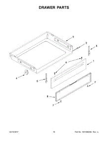 06 - Drawer Parts parts for Maytag Range YMER6600FZ0 from AppliancePartsPros.com