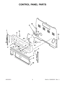 02 - Control Panel Parts parts for Maytag Range YMER7685BB0 from AppliancePartsPros.com