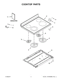 02 - Cooktop Parts parts for Maytag Range YMER8650FZ0 from AppliancePartsPros.com