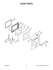 05 - Door Parts parts for Maytag Range YMER8700DB1 from AppliancePartsPros.com