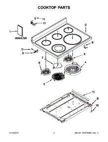 02 - Cooktop Parts parts for Maytag Range YMER8800DS1 from AppliancePartsPros.com