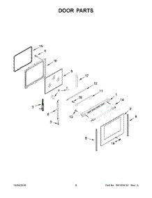 05 - Door Parts parts for Maytag Range YMER8800FW0 from AppliancePartsPros.com