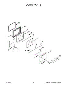 05 - Door Parts parts for Maytag Range YMER8800FZ0 from AppliancePartsPros.com