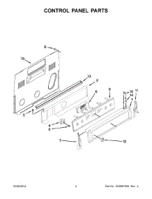 03 - Control Panel Parts parts for Maytag Range YMER8850DS0 from AppliancePartsPros.com