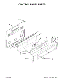 03 - Control Panel Parts parts for Maytag Range YMER8850DS1 from AppliancePartsPros.com