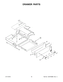 06 - Drawer Parts parts for Maytag Range YMER8850DS1 from AppliancePartsPros.com