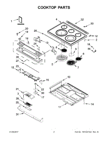 02 - Cooktop Parts parts for Maytag Range YMES8800FZ0 from AppliancePartsPros.com