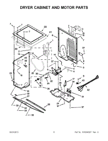 04 - Dryer Cabinet And Motor Parts parts for Maytag Laundry Center YMET3800XW1 from AppliancePartsPros.com