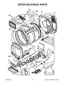 05 - Dryer Bulkhead Parts parts for Maytag Laundry Center YMET3800XW1 from AppliancePartsPros.com