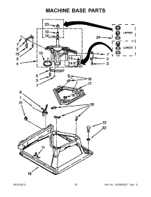 10 - Machine Base Parts parts for Maytag Laundry Center YMET3800XW1 from AppliancePartsPros.com