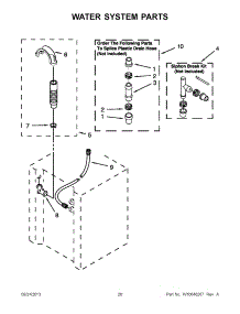 14 - Water System Parts parts for Maytag Laundry Center YMET3800XW1 from AppliancePartsPros.com