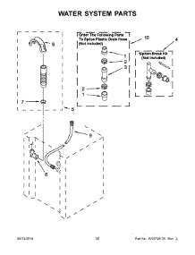 14 - Water System Parts parts for Maytag Laundry Center YMET3800XW2 from AppliancePartsPros.com