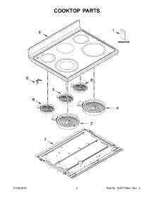 02 - Cooktop Parts parts for Maytag Range YMET8720DE01 from AppliancePartsPros.com