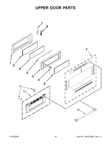 06 - Upper Door Parts parts for Maytag Range YMET8720DH01 from AppliancePartsPros.com
