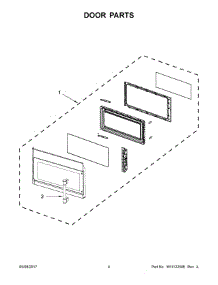 03 - Door Parts parts for Maytag Microwave YMMV1174FZ0 from AppliancePartsPros.com