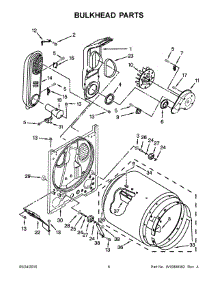 04 - Bulkhead Parts parts for Roper Laundry Center RGD4516FW0 from AppliancePartsPros.com