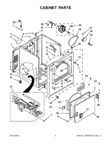 03 - Cabinet Parts parts for Roper Dryer RGD4640YQ3 from AppliancePartsPros.com