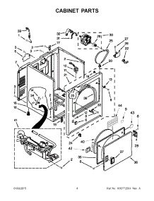 03 - Cabinet Parts parts for Roper Dryer RGD4645EW0 from AppliancePartsPros.com