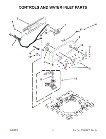 03 - Controls And Water Inlet Parts parts for Roper Washer RTW4641BQ0 from AppliancePartsPros.com