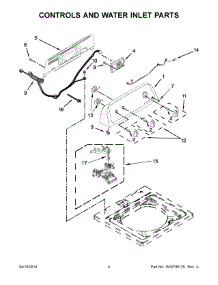 03 - Controls And Water Inlet Parts parts for Roper Washer RTW4641BQ1 from AppliancePartsPros.com