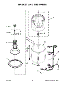 04 - Basket And Tub Parts parts for Roper Washer RTW4641BQ1 from AppliancePartsPros.com
