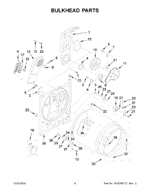 04 - Bulkhead Parts parts for Whirlpool Dryer 1CWED4800DQ0 from AppliancePartsPros.com