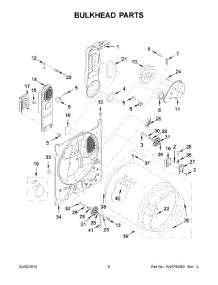 04 - Bulkhead Parts parts for Whirlpool Dryer 1CWED4900DW0 from AppliancePartsPros.com