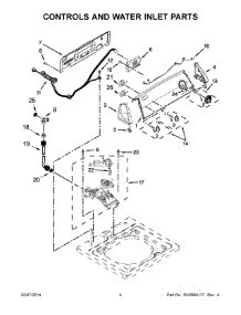 03 - Controls And Water Inlet Parts parts for Whirlpool Washer 1CWTW4740YQ1 from AppliancePartsPros.com