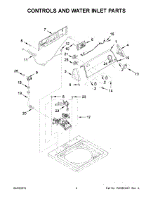 03 - Controls And Water Inlet Parts parts for Whirlpool Washer 1CWTW4740YQ2 from AppliancePartsPros.com