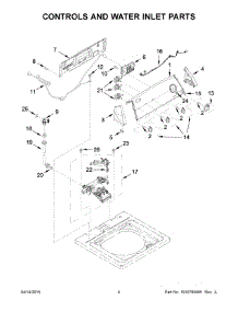 03 - Controls And Water Inlet Parts parts for Whirlpool Washer 1CWTW4800YQ2 from AppliancePartsPros.com
