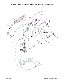 03 - Controls And Water Inlet Parts parts for Whirlpool Laundry Center 1CWTW4815EW1 from AppliancePartsPros.com