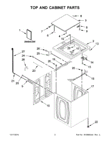 02 - Top And Cabinet Parts parts for Whirlpool Washer 1CWTW4845EW0 from AppliancePartsPros.com