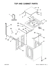 02 - Top And Cabinet Parts parts for Whirlpool Laundry Center 1CWTW4845EW1 from AppliancePartsPros.com