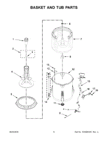 04 - Basket And Tub Parts parts for Whirlpool Laundry Center 2DWTW4705EW1 from AppliancePartsPros.com