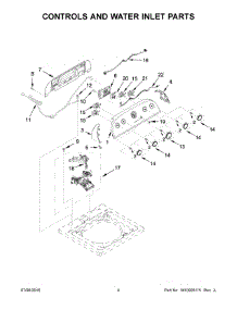 03 - Controls And Water Inlet Parts parts for Whirlpool Laundry Center 2DWTW4845EW1 from AppliancePartsPros.com