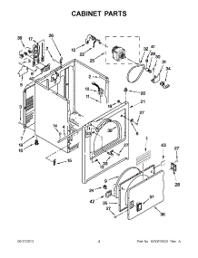 02 - Cabinet Parts parts for Whirlpool Dryer 3DWED4800YQ1 from AppliancePartsPros.com