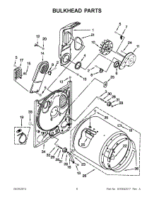 04 - Bulkhead Parts parts for Whirlpool Dryer 3DWED4900YW1 from AppliancePartsPros.com