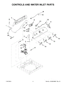 03 - Controls And Water Inlet Parts parts for Whirlpool Laundry Center 3DWTW3000FW0 from AppliancePartsPros.com
