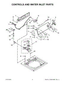 03 - Controls And Water Inlet Parts parts for Whirlpool Laundry Center 3DWTW4740YQ1 from AppliancePartsPros.com
