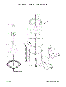 04 - Basket And Tub Parts parts for Whirlpool Laundry Center 3DWTW4740YQ1 from AppliancePartsPros.com
